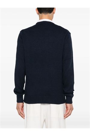 Blue cotton-silk Flag Bear sweater RALPH LAUREN | 710946137001NAVY
